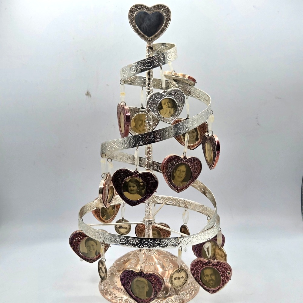 Things Remembered Spiral Tree Family Picture Frame Gold Tone Holiday